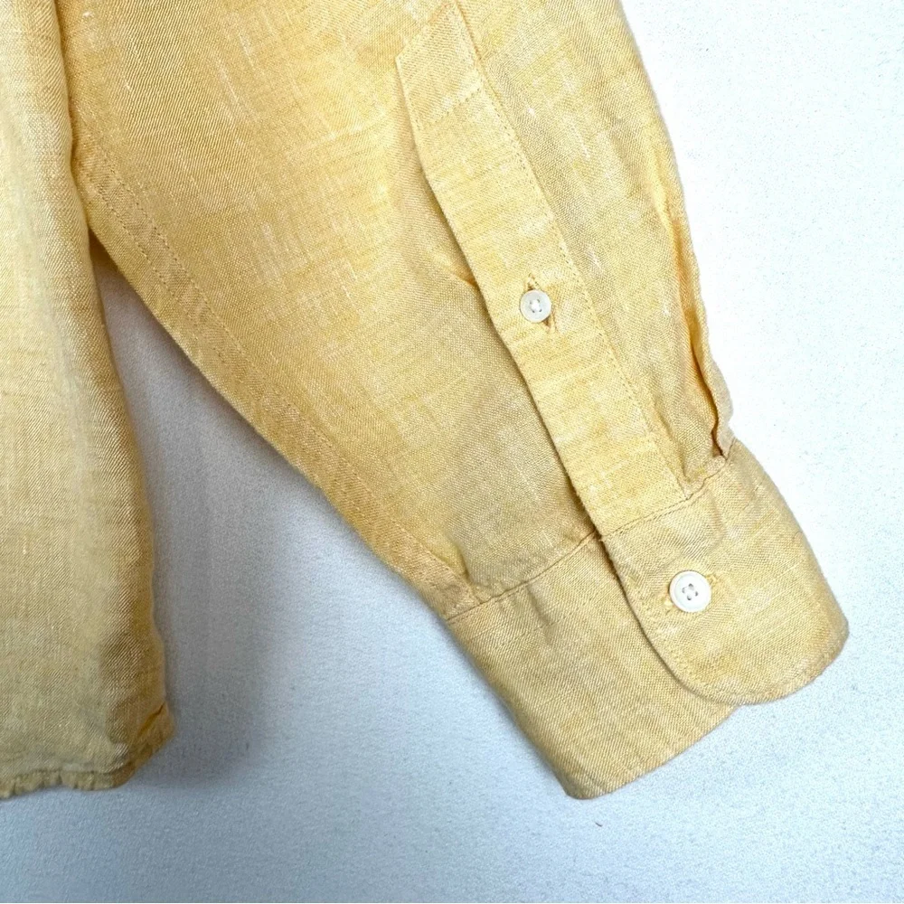 Jos A Bank Reserve Long Sleeve Linen Button Down Shirt